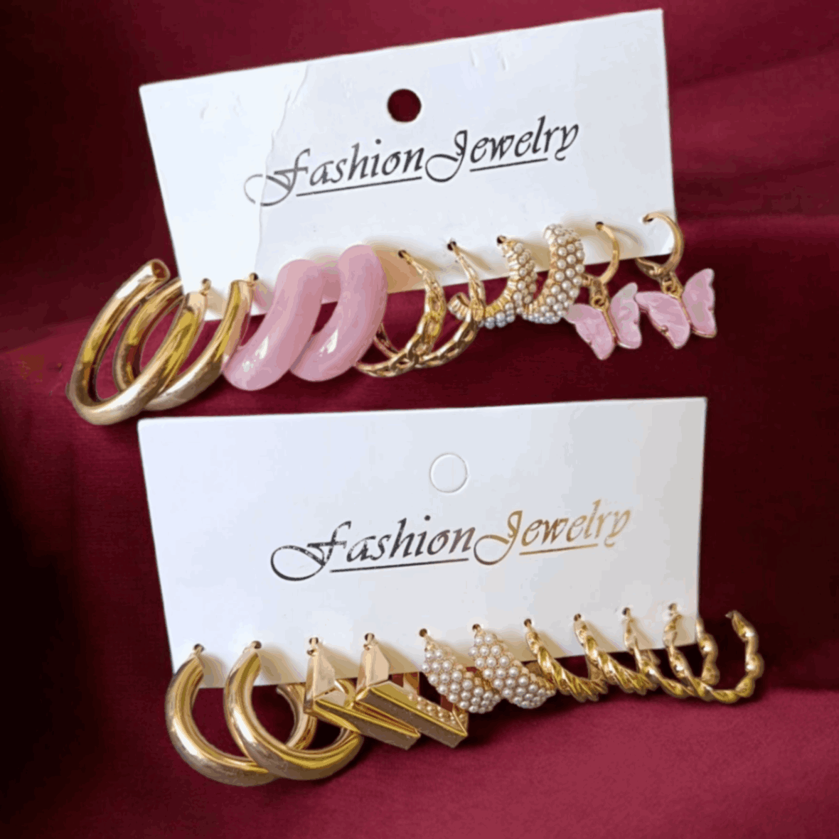 Dreamscape Set of 10 Pairs of Korean Earrings