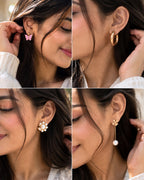 Jwelric 12 Pairs Women’s Earrings Set – Korean, Traditional & Western Fashion Earrings Collection with Premium Jewellery Storage Box