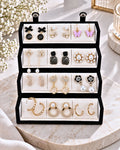 Jwelric 12 Pairs Korean Earrings Set for Women & Girls with Black Jewellery Storage Box