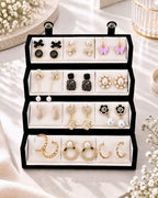 Jwelric 12 Pairs Korean Earrings Set for Women & Girls with Black Jewellery Storage Box