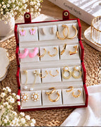 Jwelric 12 Pairs Women’s Earrings Set – Korean, Traditional & Western Fashion Earrings Collection with Premium Jewellery Storage Box