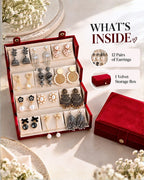 Jwelric 12 Pairs Women’s Earrings Set
