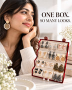 Jwelric 12 Pairs Women’s Earrings Set