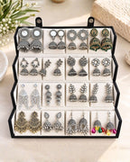 Jwelric 16 Pairs Traditional Jhumka Earrings Set for Women