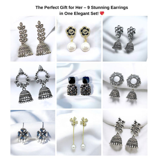 Premium Designer Earrings – Jhumkas, Pearls & Studs