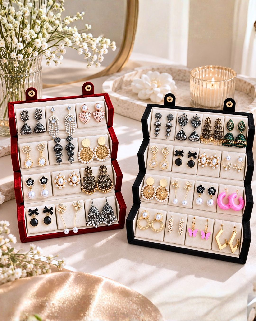 Jwelric 12 Pairs Women’s Earrings Set