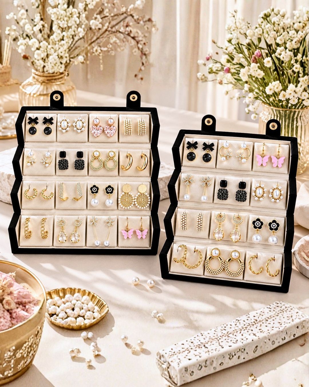 Jwelric 16 Pairs Korean Earrings Set for Women | Stylish Earrings Combo for Daily Wear & Parties