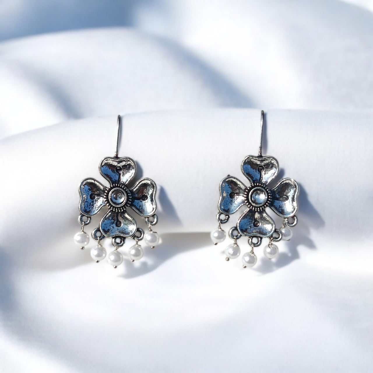 Elegant Oxidised Earrings, 5 Pair Earring Combo