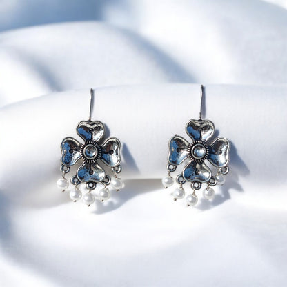 Elegant Oxidised Earrings, 5 Pair Earring Combo
