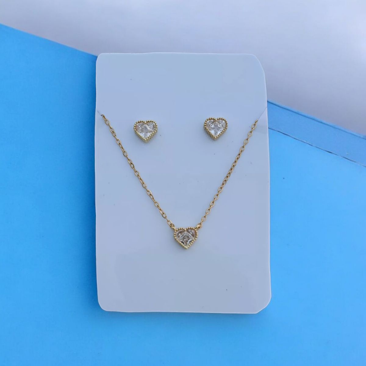 Golden Zircon Shine Elegant Necklace